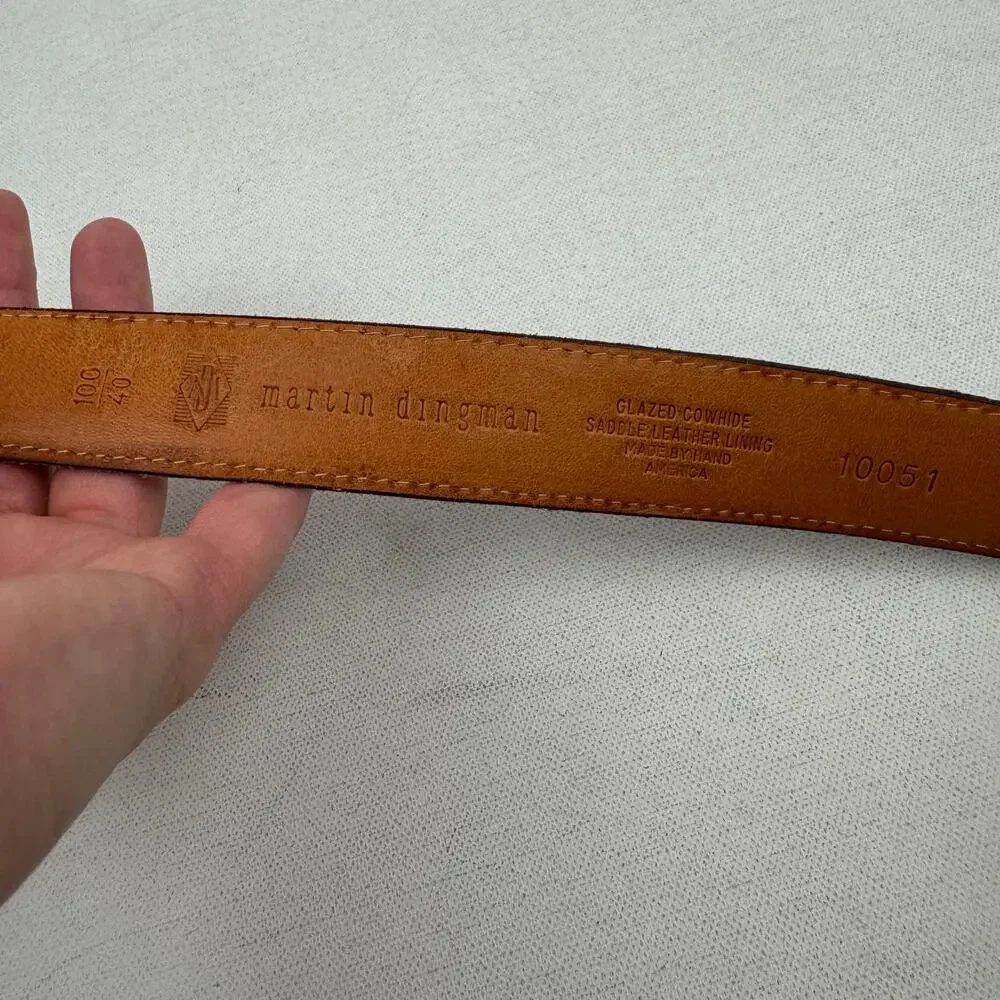 Martin Dingman Brown Leather Belt